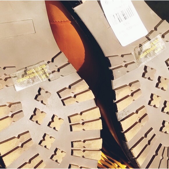 Rouge Helium Boots Women's 8 Chunky Fleece Lined Tie  Up Over Ankle Brown - Picture 11 of 11